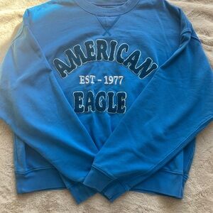 American Eagle Outfitters Blue Graphic Sweatshirt